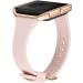 Amcute Slim Silicone Replacement Wristband for Blaze Band with Metal Frame - Pink Sand/Rose Gold - Buy Online on GoSupps.com
