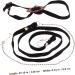 FOMIYES Turtle Leash Turtle Toys for Aquatic Turtles Turtle Harness Strap Small Pets Training Animals Harness Strap Live Turtle Tortoise Chest Collar Rope Leather Accessories Outdoor 120X0.8X0.2cm Black - Buy Online on GoSupps.com