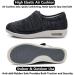 Women's Arch Support Walking Shoes with Adjustable Closure - Extra Wide Width Orthopedic Sneakers for Diabetic Foot Pain Relief | 8 Wide Gray - Buy Online on GoSupps.com