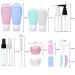 16-Piece Silicone Travel Bottles Set | TSA-Approved Leak-Proof Travel Containers for Shampoo Lotion & Shower Gel - Buy Online on GoSupps.com