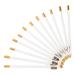 Hohopeti Lot de 12 Taille-Crayons pour Crayons Sourcils en Bois Taille Portable Couleur Blanc Pur Outil Pr cis pour Maquillage F minin Pratique et R sistant aux Taches pour