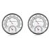 AIDIRui Sauna Accessories Sauna Thermometer Fahrenheit 2 in 1 Metal Sauna Thermometer and Hygrometer with Hanging Hole