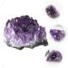 FOMIYES 2pcs Natural Crystal Cluster Crystals for Crafts Purple Gems Natural Minerals Desktop Bare Stone - Buy Online on GoSupps.com