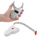Portable Skin Fat Caliper Tester Fat Caliper Body Tape Measure with Digital Display Accurate Handheld Body Fat Measurement Tool for Men and Women ABS Measuring Tool for Body - Buy Online on GoSupps.com