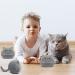 DNFASCHI Gray Cat Plush Toy Cute Cat Stuffed Animals Plush Toy 3Pcs Gray Cat Plushie Soft Mini Cat Plush Toys for Girls Boys Cute Stuffed Cat Doll for Birthday - Buy Online on GoSupps.com