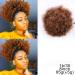 10 Inch High Puff Afro Curly Wig Ponytail | Synthetic Kinky Curly Hair Bun | Drawstring Clip In | Color 1B 30 | International Shipping Available - Buy Online on GoSupps.com