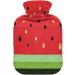 Buy Naanle Cartoon Watermelon Heat Bottle 1L - Transparent Hot Water Bottle with Cover for Pain Relief & Cold Therapy - Ideal for Bed & Hand Warmers - Fast International Shipping - Buy Online on GoSupps.com