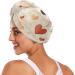 Coffee Heart Hair Towel 2 Pack - Super Absorbent Quick Dry Hair Turbans for Women & Girls - Buy Online on GoSupps.com