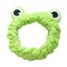 Jowmoy Frog Headband Green Frog Eye Elastic Headband  Headband to Wash Face for Women Makeup Shower Spa Headband