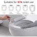 2 Pairs Plush Warm Toilet Seat Cover Mat Non Slip Soft Cushion - Grey - Buy Online on GoSupps.com