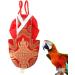 Mipcase 3-St Parrot Flight Suit | Jubilee Christmas Pet Outfit | Nylon Bird Clothing & Accessories | MX3PCS Red - Buy Online on GoSupps.com