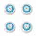 Compatible Replacement Facial Cleansing Brush, Skin Brightening Face Brush, Deep Pore Facial Brush Heads, Face Brush Head Replacement as Facial Cleaning Tool for Clogged and Enlarged Pores(4-Pack)