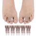 COOVS 10 Pcs/Pack Bunion Corrector - Toe Corrector for Help Broken Toes Straightening Hammertoes Overlapping Toes Claw Toes and Broken Toes