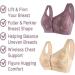 Wm Stylist Glamorette Women Front Snap Closure Bra 3 Pcs 46/105 - Ideal for Seniors - Buy Online on GoSupps.com