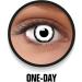 Buy FXCONTACTS White Vampire Colored Contact Lenses - Halloween Cosplay Prescription 1.00 Diopters - 2 Pieces (1 Pair) for Carnival & Events - Buy Online on GoSupps.com