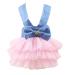 Petyoung Dog Princess Dress Pet Bowknot Fairy Mesh Dress Clothes Costume Clothing Tutu Skirt for Dog Cat XS