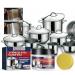 EIRZNGXQ Powerful Stainless Steel Clean Wax Cookware Cleaning Paste Household Pot Strong Cleaner Bottom Cream Scale Detergent - Buy Online on GoSupps.com