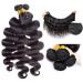 26 28 30 Inch Brazilian Body Wave Human Hair Bundles - 100% Unprocessed Weave in Natural Black Color - 300g - Buy Online on GoSupps.com