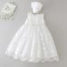 Leideur Baby Long Christening Gowns White Baptism Dress | Special Occasion Dress for Girls 18-24 Months - Buy Online on GoSupps.com