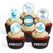 48 PRECUT Its A Boy Mix Edible Mini Cupcake Toppers Baby Shower Birth Edible Mini Cupcake Toppers - Premium Thickness SWEETENED Vanilla - Wafer Card disc Cake Decorations 48 UNCUT - Buy Online on GoSupps.com
