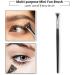 Eyelash Brush Eyebrow Brush Scalloped Brush Folded Eyeliner Brush Makeup Tool Brush Set Professional Eye Makeup Tools (3) - Buy Online on GoSupps.com