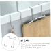 FUNOMOCYA 6pcs Over Cupboard Purse Hanger Door Hanger Hat Hooks Multifunction S Hook Stainless Steel 7.5X6.5CM Silver - Buy Online on GoSupps.com