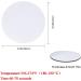 20 Pcs 3.5 Inch MDF White Round Coasters for Crafts - Sublimation Blanks Drink Coasters - Buy Online on GoSupps.com