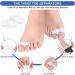 Haofy Toe Spreader Gel Kit - 4 Couples Hallux Valgus & Hammer Toe Corrector for Men & Women | Big Toe Spacers for Bunion Relief - Buy Online on GoSupps.com