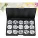SOESFOUFU 15 Empty Eyeshadow Palette Empty Eyeshadow Case Empty Cosmetic Travel Cosmetic Case Silver - Buy Online on GoSupps.com