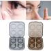 Durable Waterproof Contact Lens Container Set - Portable Transparent Storage for Women & Girls (Brown) - Buy Online on GoSupps.com