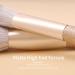 ENZO KEN Deluxe Natural Fox Hair Makeup Brush Set - Extra Soft Brushes for Face and Eye Makeup - Professional Beauty Brushes Set with Case - Gold and Pearls White Design - Buy Online on GoSupps.com