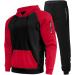 Hanxiulin Men's Cotton Training Suit - Red Jogging & Sports Suit Set (3XL) for Ultimate Comfort & Performance - Buy Online on GoSupps.com