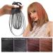 Tixiyu 3D Air Bangs Clip in Fringe Hair Piece Human Hair Hair Topper Extension Invisible Seamless Thin Neat Air Bangs Light Brown - Buy Online on GoSupps.com