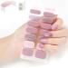 Quinnas Nails - Quinnas Gel Nail Stickers Quinnas Gel Nail Stickers with Uv Light Kit Semi Cured Gel Nail Strips Quinnas Gel Nail Stickers Kit DIY Gel Nail Stickers Kit(Color:#1)