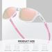 MEETSUN Polarized Sports Sunglasses | Transparent Frame-pink Mirror Lens | UV400 Protection for Men and Women - Buy Online on GoSupps.com