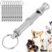 Premium Pet Training Pipe - 10 Adjustable Stainless Steel Dog Whistles | Stop Barking with Sound Waves | Multi-Function Keychain - Buy Online on GoSupps.com