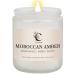 Moroccan Amber Scented Candles Long Lasting Burn Candles for Home Scented Soy Wax Stress Relief Jar Candles 7 oz