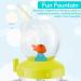 Baby Drinking Cup with Straw | Cute Whale Design | 220ML Portable Water Cup | Creative Colorful Toddler Cup for Kids | Boys Girls | Light Green - Buy Online on GoSupps.com