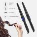 CkeyiN 25-32mm Curling Wand Iron for Long & Short Hair | Adjustable Heat with LCD Screen & Glove | Automatic Shut-Down | 24-31mm - Buy Online on GoSupps.com