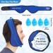 Hilph Face Ice Pack - Adjustable Jaw Ice Pack Wrap for Pain Relief - 4 Gel Cold Packs for Facial & Oral Surgery - TMJ & Mouth Pain Relief - Light Blue - Buy Online on GoSupps.com