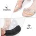FOMIYES 12 Pairs Non-Slip Heel Stickers - Anti-Abrasion Self-Adhesive Pads for Boots & Exercise Mats - Invisible Black Flannel Protection - Buy Online on GoSupps.com