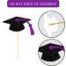Class of 2023 Purple Glitter Graduation Cupcake Topper Food/Appetizer Picks for Graduation Party(24pcs) - Buy Online on GoSupps.com
