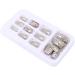 ENERRGECKO Natural False Nails Artificial Tip Manicure Phototherapy Nails Water Ripple Tablets Silver Gradient Color Nail Patch for Nail Art Salons and Home - Buy Online on GoSupps.com
