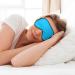 Solid Color Light Blue Eye Mask - Soft Adjustable & Comfortable Sleep Mask for Men & Women | International Shipping - Buy Online on GoSupps.com