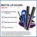 Go Ho Matte Lipstick Set - Waterproof Long Lasting Lip Gloss Trio in Black, Blue, and Purple | Nude Lip Tint Stain Makeup - 3PCS Matte Colors - Buy Online on GoSupps.com
