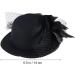 FRCOLOR Mini Top Hat Fascinator Hair Clip Black Veil Top Hat Hair Clip Hair Accessories for Halloween Tea Party - Buy Online on GoSupps.com