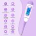 Basal Thermometer for Fertility & Ovulation Tracking - Digital LCD with Premom App - Cycle Control - Blue Backlight - Purple - Buy Online on GoSupps.com
