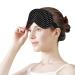 Polka Dots Black and White Sleep Mask - Adjustable Eye Cover for Sleeping - Blocks Light - Perfect for Men and Women - Ideal for Night Travel and Naps - Buy Online on GoSupps.com