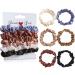 Uni-Fine Shop Satin Hair tie for women small scrunch elastic ligaments hair tie scrunch hair tie for ponytail holder 6 colors braid gum ponytail hair jewelry for women and girls size: