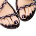 24Pcs Press On Toe Nails False Toenails for Women and Girls Short Glitter Toe Naiils Decorated Press On Toe Nails Full Cover Fake Toenails with Glue On Toenails for Women Blue
